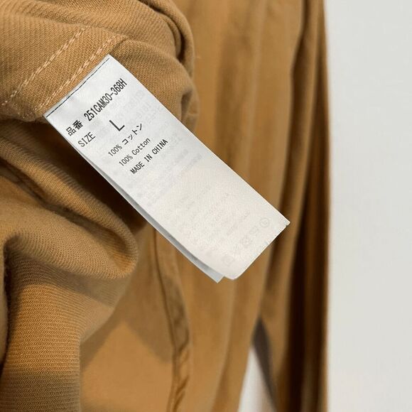 Azul by Moussy Tan Classic Flannel Long Sleeve Button Down Shirt Mens Size Large - Picture 5 of 6